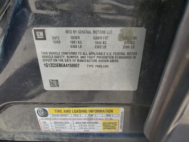 1G1ZC5EB6A4158867 - 2010 CHEVROLET MALIBU 1LT GRAY photo 12