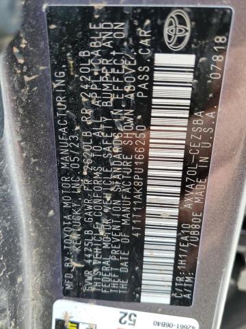 4T1T11AK8PU166250 - 2023 TOYOTA CAMRY SE NIGHT SHADE GRAY photo 12