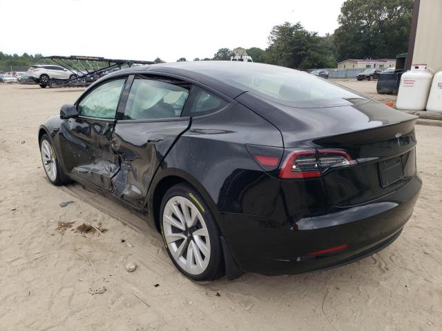 5YJ3E1EA0PF451799 - 2023 TESLA MODEL 3 BLACK photo 2