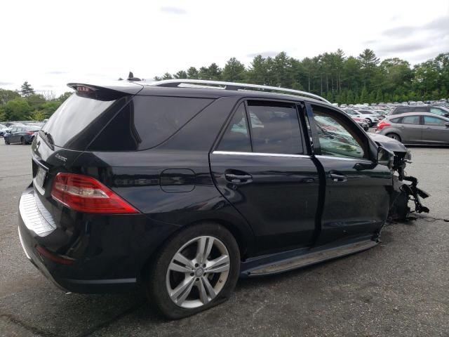 4JGDA5HB0EA386885 - 2014 MERCEDES-BENZ ML 350 4MATIC BLACK photo 3