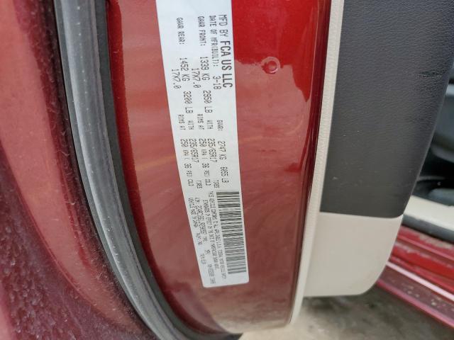 2C4RC1BG1JR290397 - 2018 CHRYSLER PACIFICA TOURING L მუქწითელი ფოტო 13