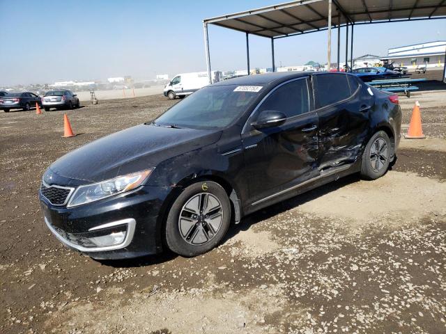 KNAGM4AD3D5051946 - 2013 KIA OPTIMA HYBRID BLACK photo 1