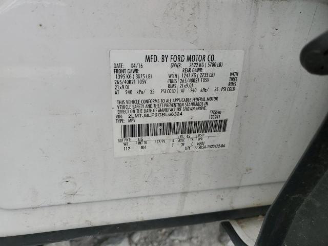 2LMTJ8LP9GBL66324 - 2016 LINCOLN MKX RESERVE Ağ foto 13