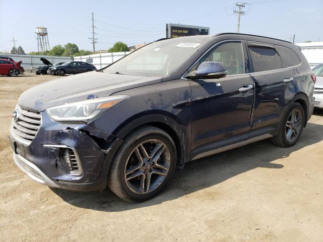 KM8SRDHF4HU213905 - 2017 HYUNDAI SANTA FE SE ULTIMATE BLUE photo 1