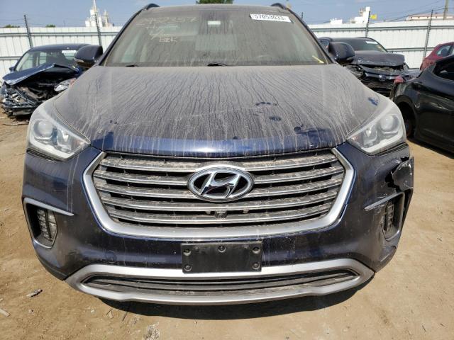 KM8SRDHF4HU213905 - 2017 HYUNDAI SANTA FE SE ULTIMATE BLUE photo 5