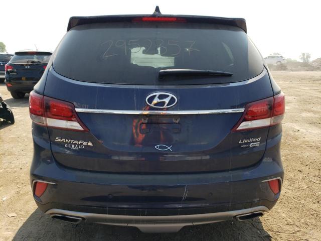 KM8SRDHF4HU213905 - 2017 HYUNDAI SANTA FE SE ULTIMATE BLUE photo 6