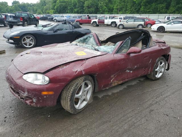 JM1NB353730302507 - 2003 MAZDA MX-5 MIATA BASE BURGUNDY photo 1