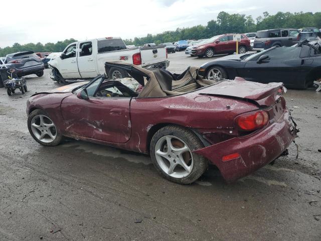 JM1NB353730302507 - 2003 MAZDA MX-5 MIATA BASE BURGUNDY photo 2