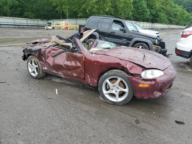 JM1NB353730302507 - 2003 MAZDA MX-5 MIATA BASE BURGUNDY photo 4