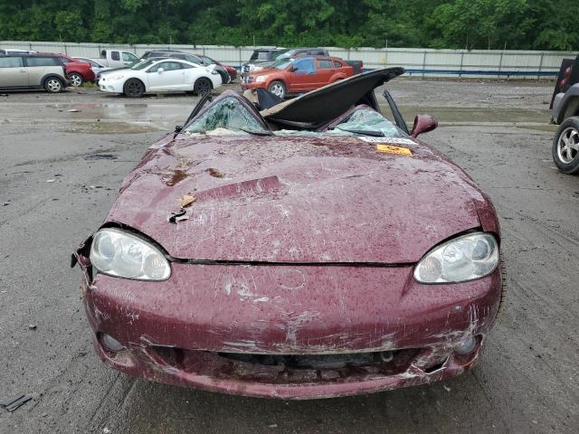 JM1NB353730302507 - 2003 MAZDA MX-5 MIATA BASE BURGUNDY photo 5