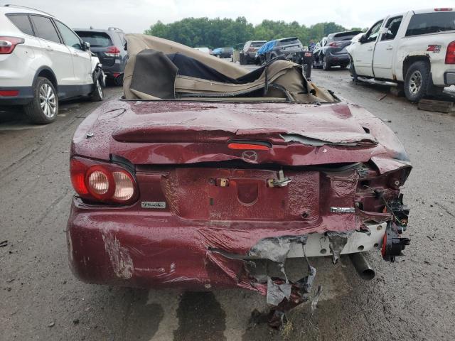 JM1NB353730302507 - 2003 MAZDA MX-5 MIATA BASE BURGUNDY photo 6