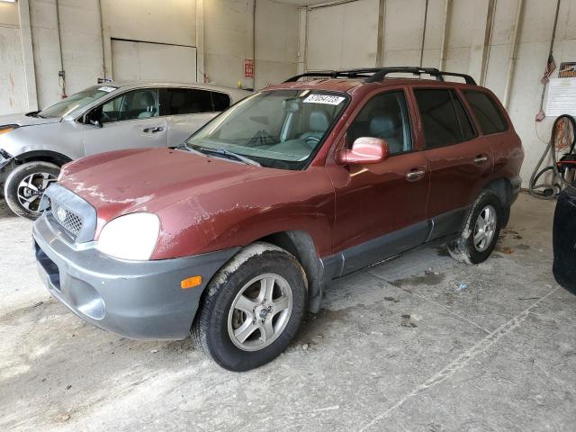 KM8SC73E34U638883 - 2004 HYUNDAI SANTA FE GLS MAROON photo 1