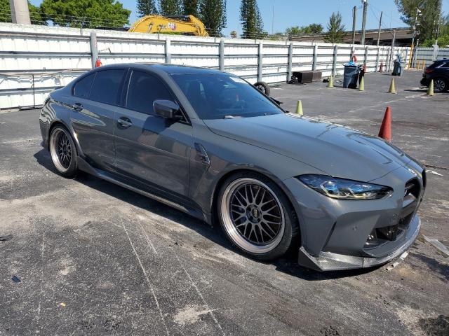WBS43AY08PFN58052 - 2023 BMW M3 COMPETITION GRAY photo 4