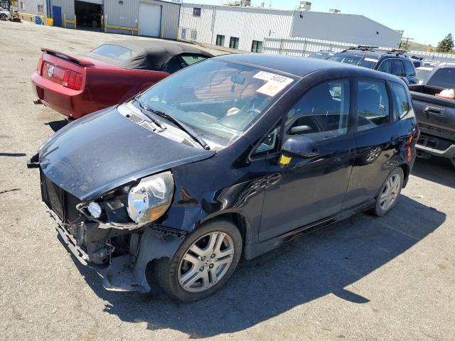 JHMGD38657S065923 - 2007 HONDA FIT S შავი ფოტო 1