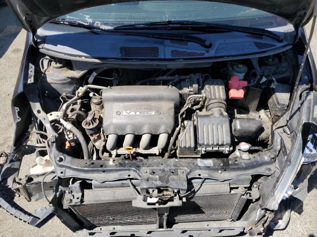 JHMGD38657S065923 - 2007 HONDA FIT S შავი ფოტო 11
