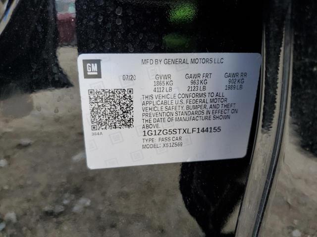 1G1ZG5STXLF144155 - 2020 CHEVROLET MALIBU RS Schwarz Foto 13