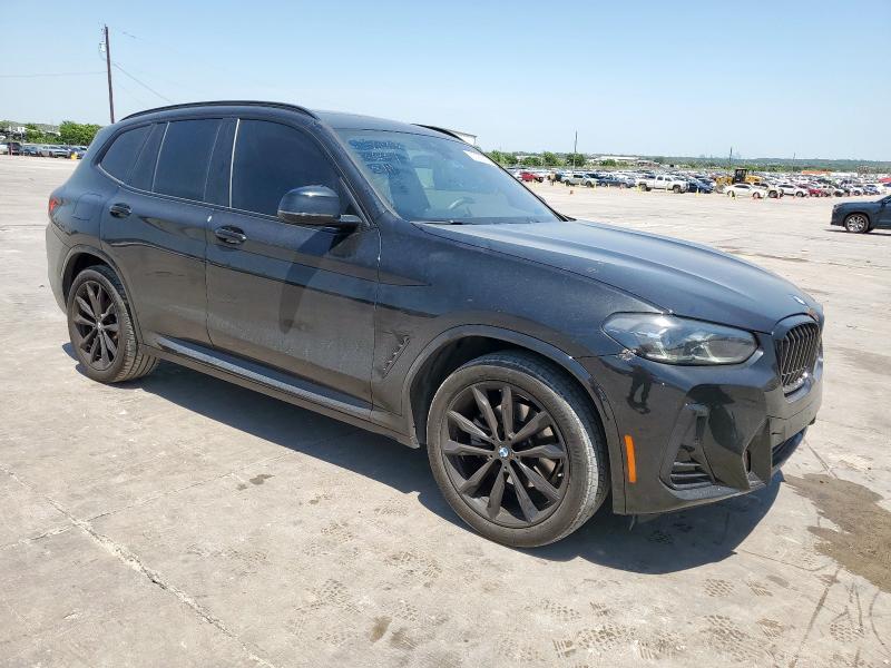 5UX43DP09P9P80641 - 2023 BMW X3 SDRIVE30I BLACK photo 4