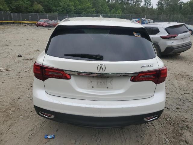 5FRYD3H47FB005477 - 2015 ACURA MDX TECHNOLOGY WHITE photo 6