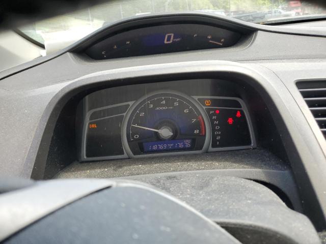 2HGFG12928H544726 - 2008 HONDA CIVIC EXL შავი ფოტო 9