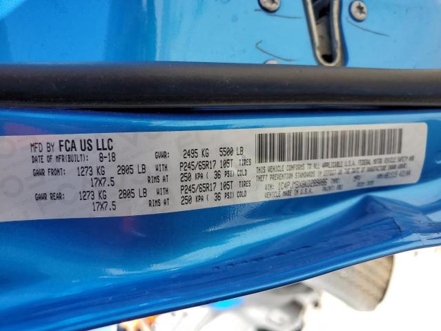 1C4PJMBX8KD289086 - 2019 JEEP CHEROKEE TRAILHAWK Mavi foto 13