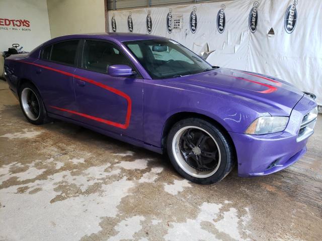 2C3CDXCT0DH681282 - 2013 DODGE CHARGER R/T PURPLE photo 4