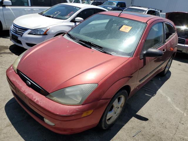 3FAFP31Z54R127469 - 2004 FORD FOCUS ZX3 BURGUNDY photo 1