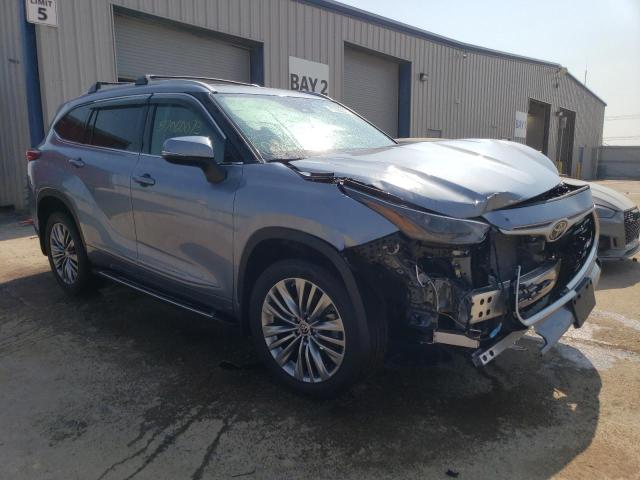 5TDGZRBH6NS204186 - 2022 TOYOTA HIGHLANDER XLE Mavi foto 4
