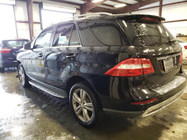 4JGDA5HB9EA422668 - 2014 MERCEDES-BENZ ML 350 4MATIC BLACK photo 2