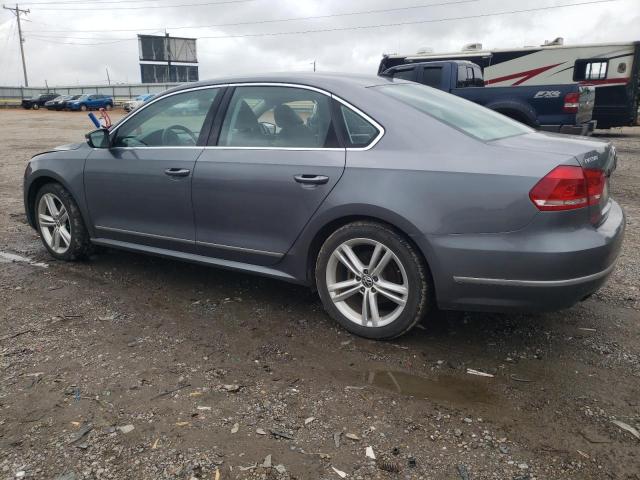 1VWCN7A30DC013347 - 2013 VOLKSWAGEN PASSAT TDI SEL GRAY photo 2