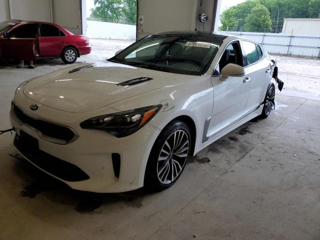 KNAE25LA3J6022328 - 2018 KIA STINGER PREMIUM WHITE photo 1