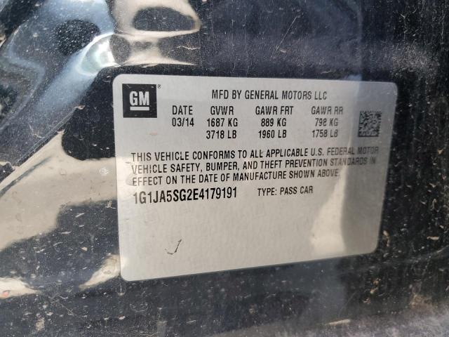 1G1JA5SG2E4179191 - 2014 CHEVROLET SONIC LS 黑色 照片 12