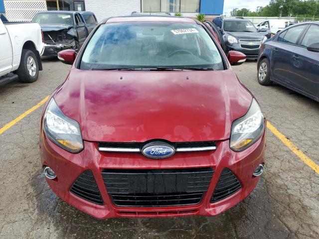 1FADP3N21EL129269 - 2014 FORD FOCUS TITANIUM RED photo 5