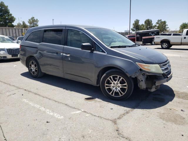 5FNRL5H46DB008744 - 2013 HONDA ODYSSEY EX GRAY photo 4