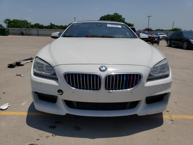 WBA6B2C56FGB99112 - 2015 BMW 650 I GRAN COUPE WHITE photo 5