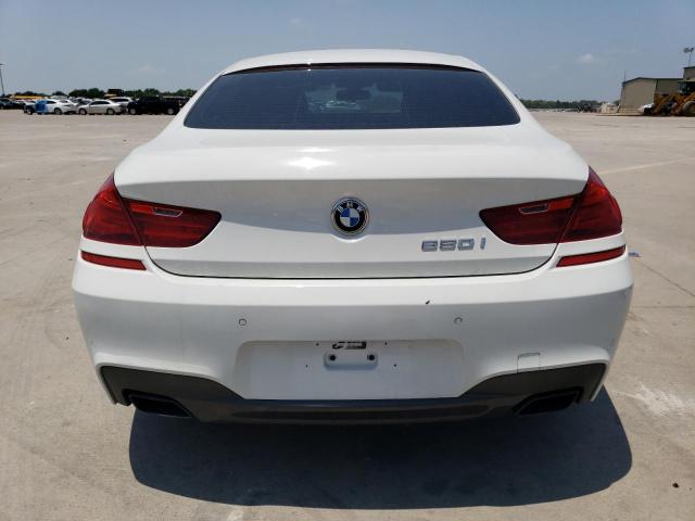 WBA6B2C56FGB99112 - 2015 BMW 650 I GRAN COUPE WHITE photo 6