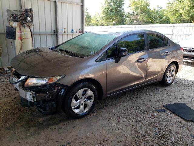 2HGFB2F51DH559725 - 2013 HONDA CIVIC LX GRAY photo 1