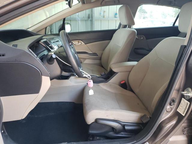 2HGFB2F51DH559725 - 2013 HONDA CIVIC LX GRAY photo 7