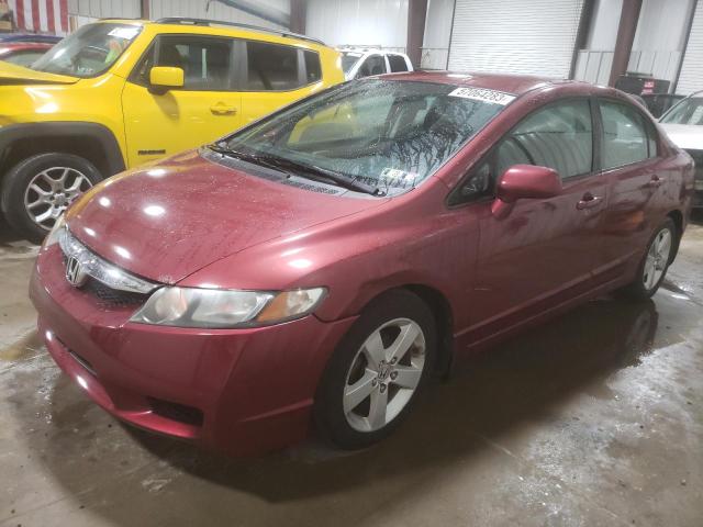 2HGFA16619H322519 - 2009 HONDA CIVIC LX-S أحمر صورة 1