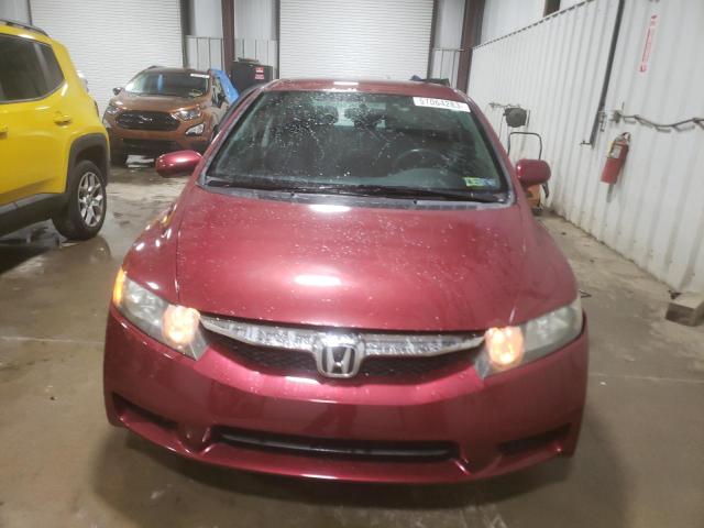 2HGFA16619H322519 - 2009 HONDA CIVIC LX-S أحمر صورة 5