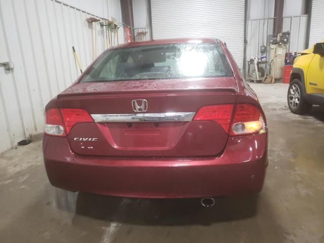 2HGFA16619H322519 - 2009 HONDA CIVIC LX-S أحمر صورة 6