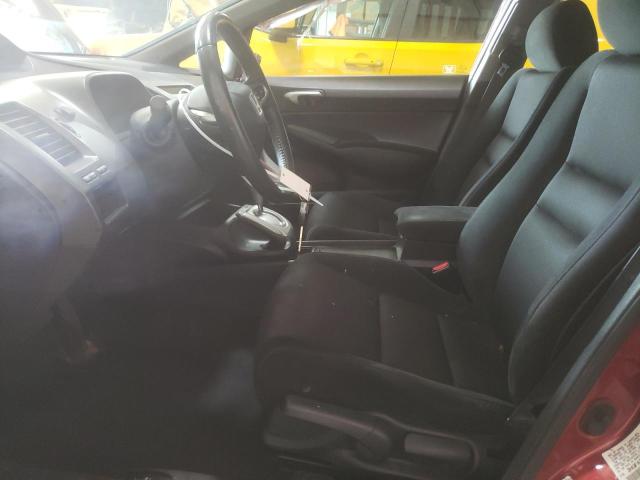 2HGFA16619H322519 - 2009 HONDA CIVIC LX-S أحمر صورة 7