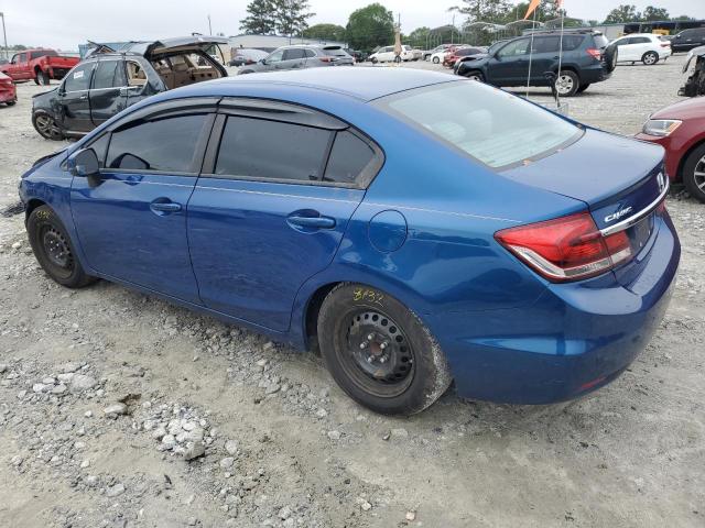 19XFB2F5XDE079287 - 2013 HONDA CIVIC LX BLUE photo 2