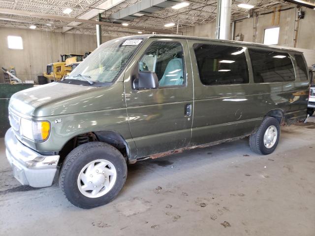 1FBSS31S92HB16522 - 2002 FORD ECONOLINE E350 SUPER DUTY WAGON GREEN photo 1