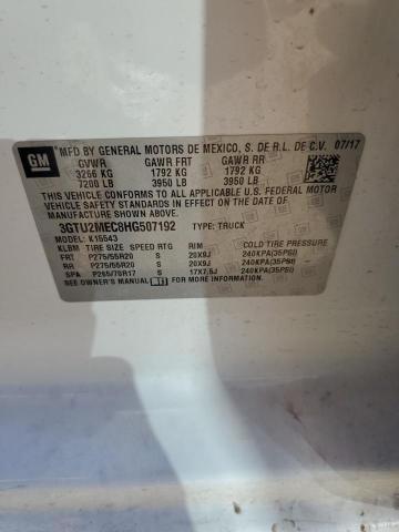 3GTU2MEC8HG507192 - 2017 GMC SIERRA K1500 SLE WHITE photo 13