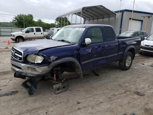 5TBBT44142S325172 - 2002 TOYOTA TUNDRA ACCESS CAB BLUE photo 1