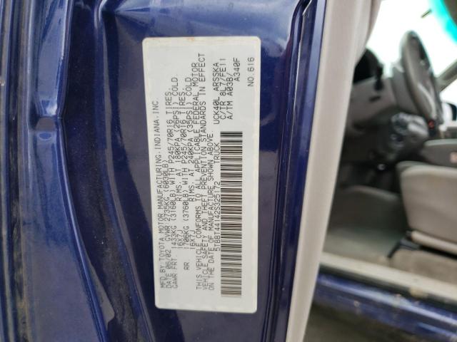 5TBBT44142S325172 - 2002 TOYOTA TUNDRA ACCESS CAB BLUE photo 12