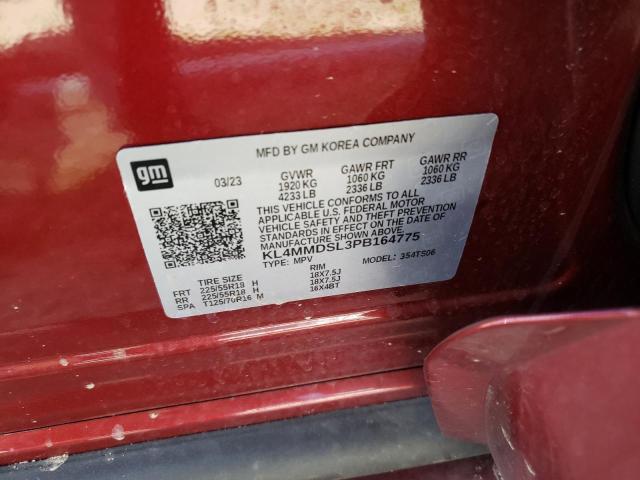 KL4MMDSL3PB164775 - 2023 BUICK ENCORE GX SELECT RED photo 14