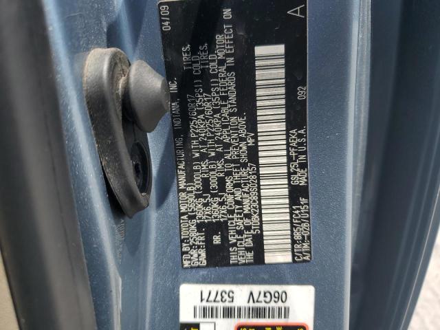 5TDBK23C89S028157 - 2009 TOYOTA SIENNA LE BLUE photo 13