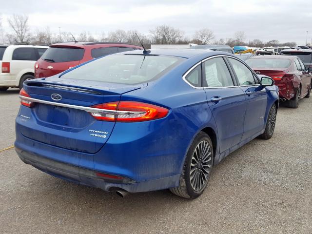 3FA6P0RU2JR250245 - 2018 FORD FUSION TITANIUM/PLATINUM HEV  photo 4