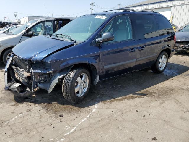 1D8GP45RX6B535103 - 2006 DODGE CARAVAN SXT BLUE photo 1